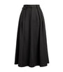Ralph Lauren Collection Grey Wool Evilyn Midi Skirt