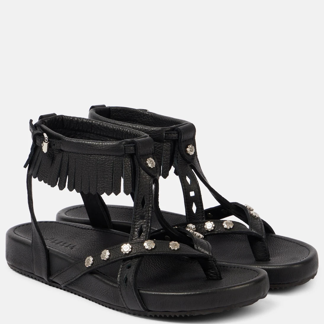 Isabel Marant - Silya zımbalı deri sandalet