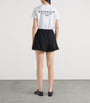 Givenchy Black Wool Elasticated-Waist Shorts