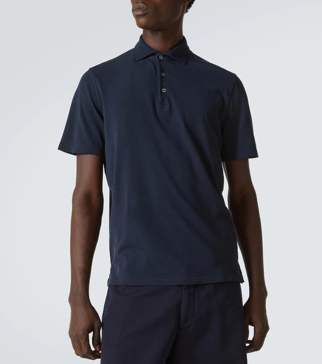 Fedeli - Cotton piqué polo shirt