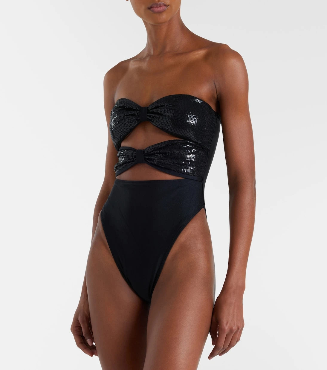 Adriana Degreas - Cutout sequined swimsuit