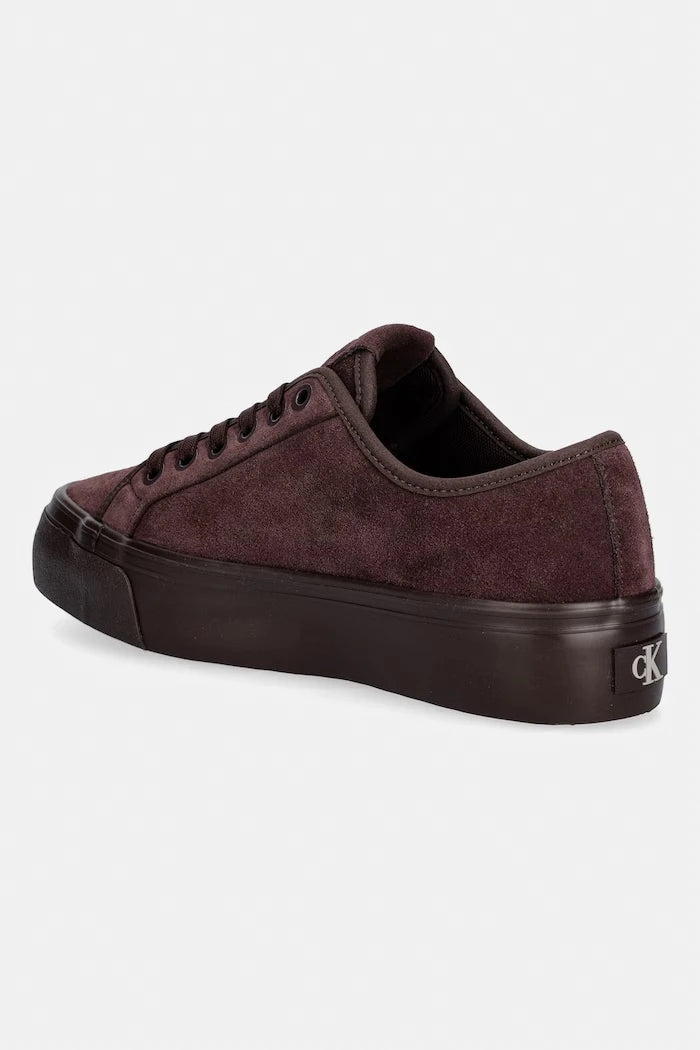 Calvin Klein VULC FLATF LACEUP SUEDE kadın süet spor ayakkabı