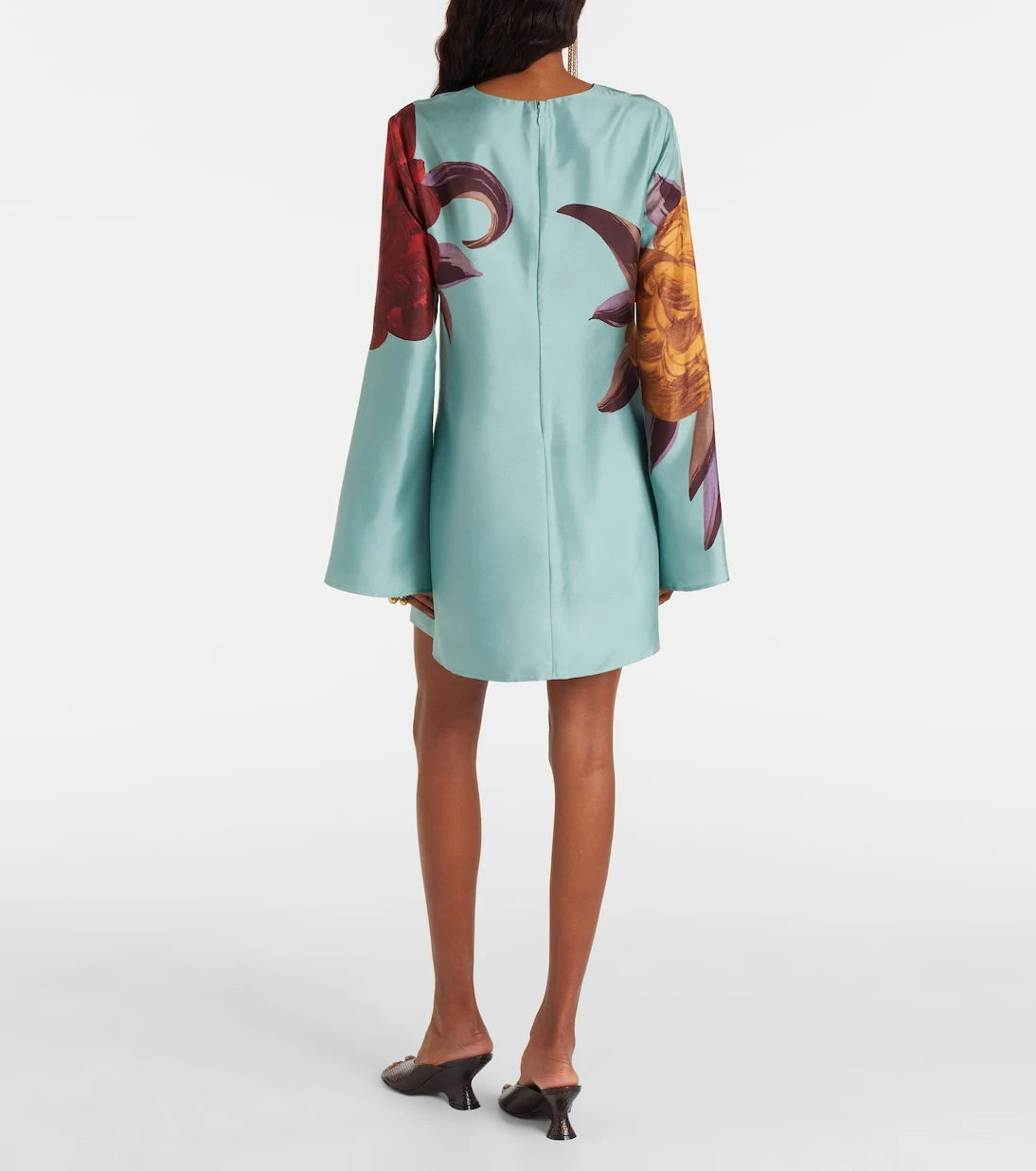 La DoubleJ - Supremes Swing floral silk minidress