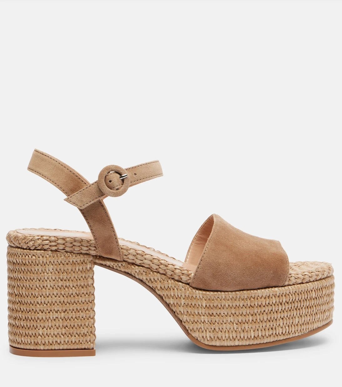 Gianvito Rossi - Carol suede espadrille wedges