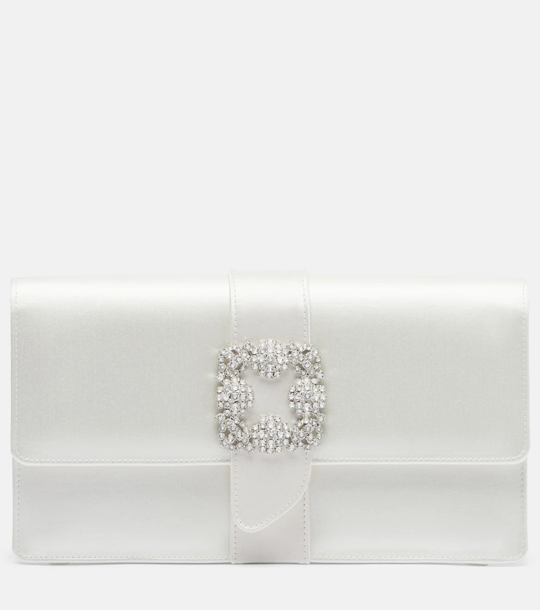 Manolo Blahnik - Capri embellished satin clutch