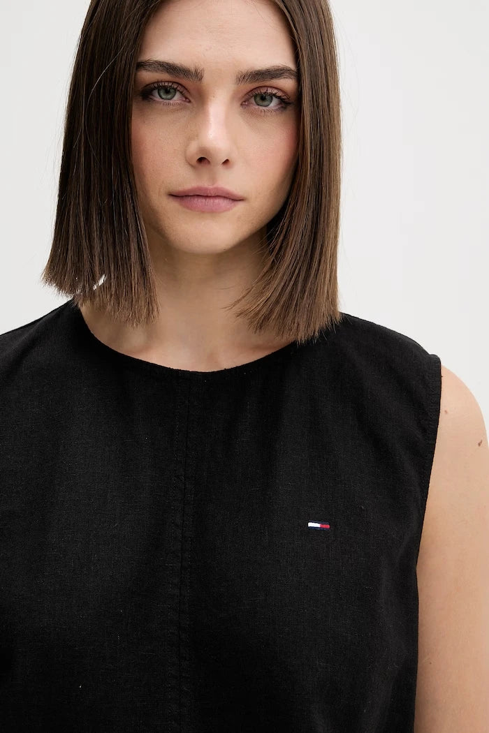 Tommy Jeans блуза дамска с лен