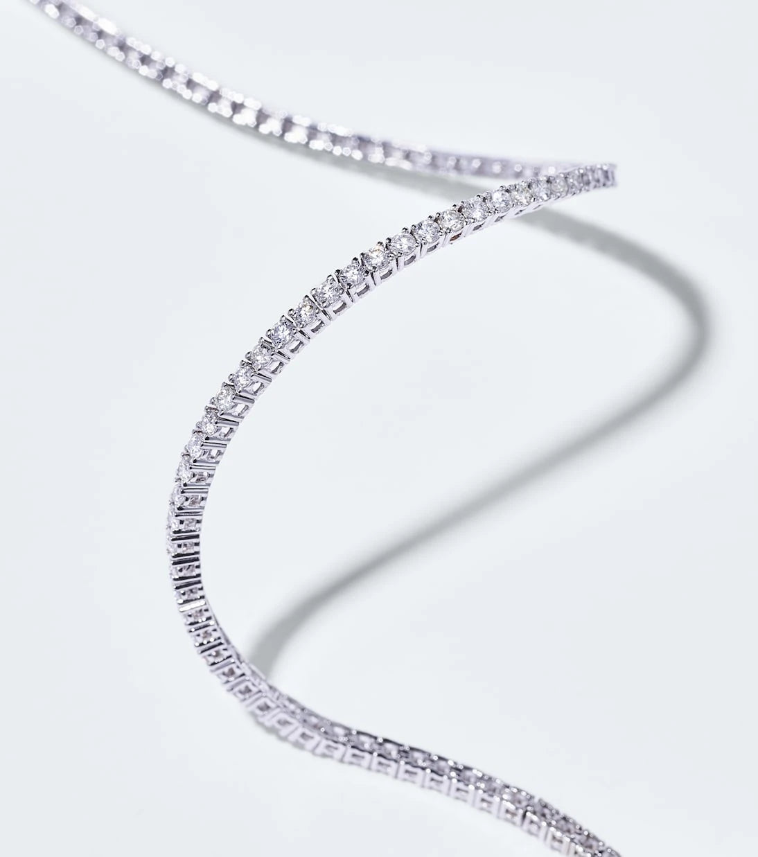 Mateo - 14kt white gold tennis bracelet with diamonds