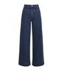 Rag & Bone Blue Selah Wide-Leg Jeans