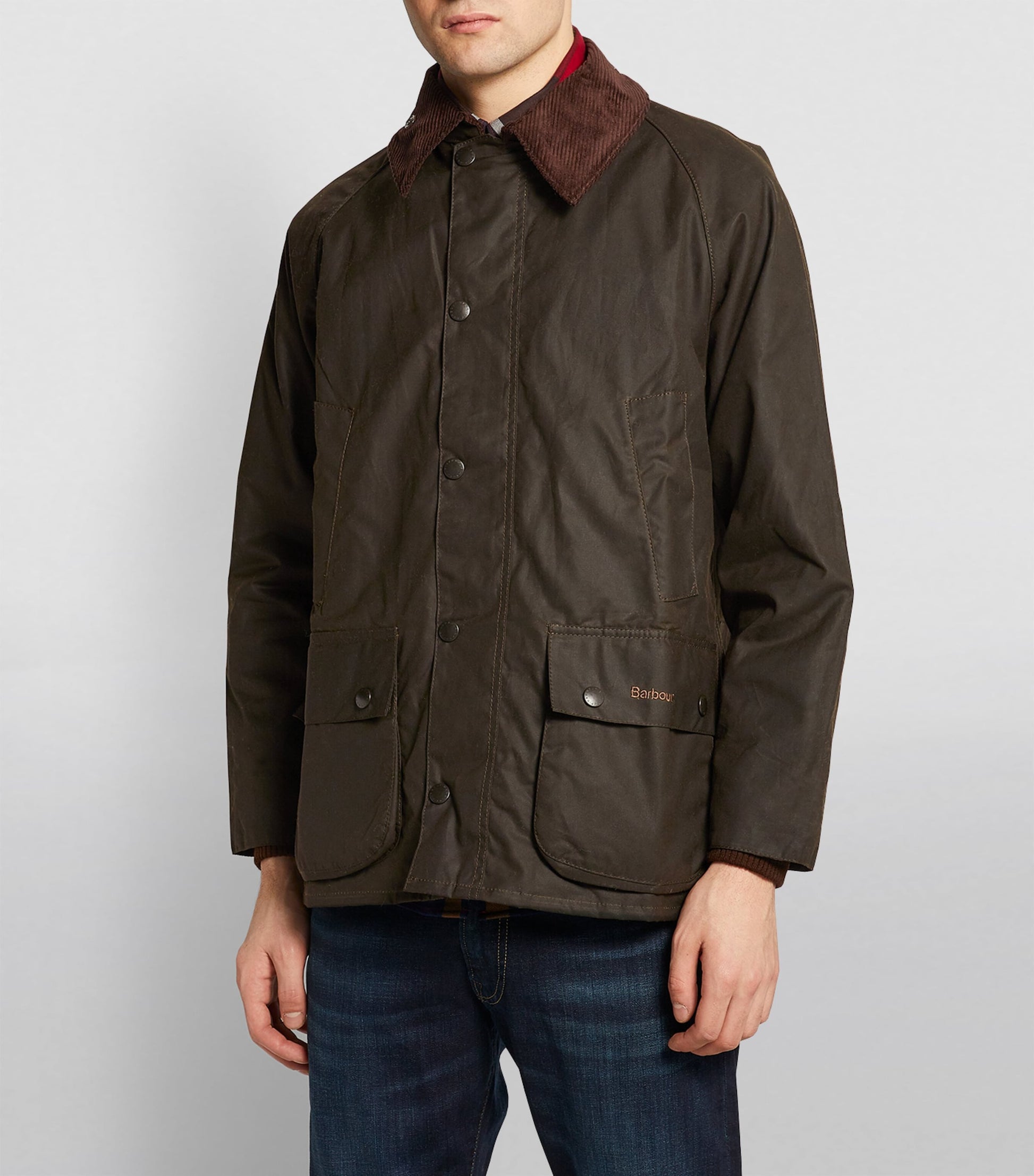 Barbour Green Waxed Bedale Jacket