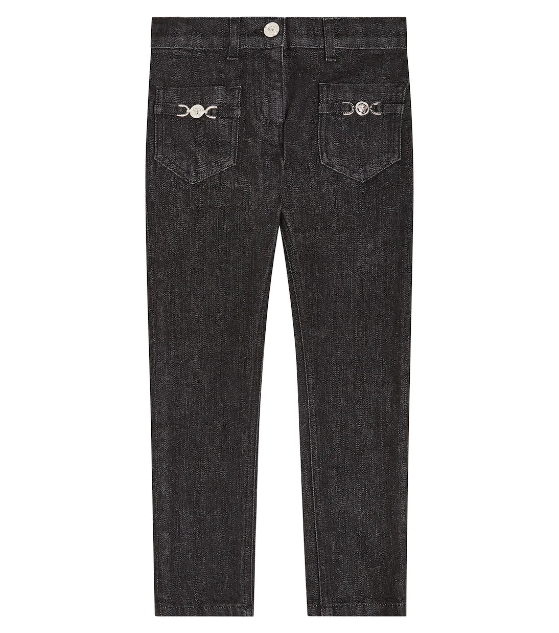 Versace Kids - La Medusa embellished straight jeans