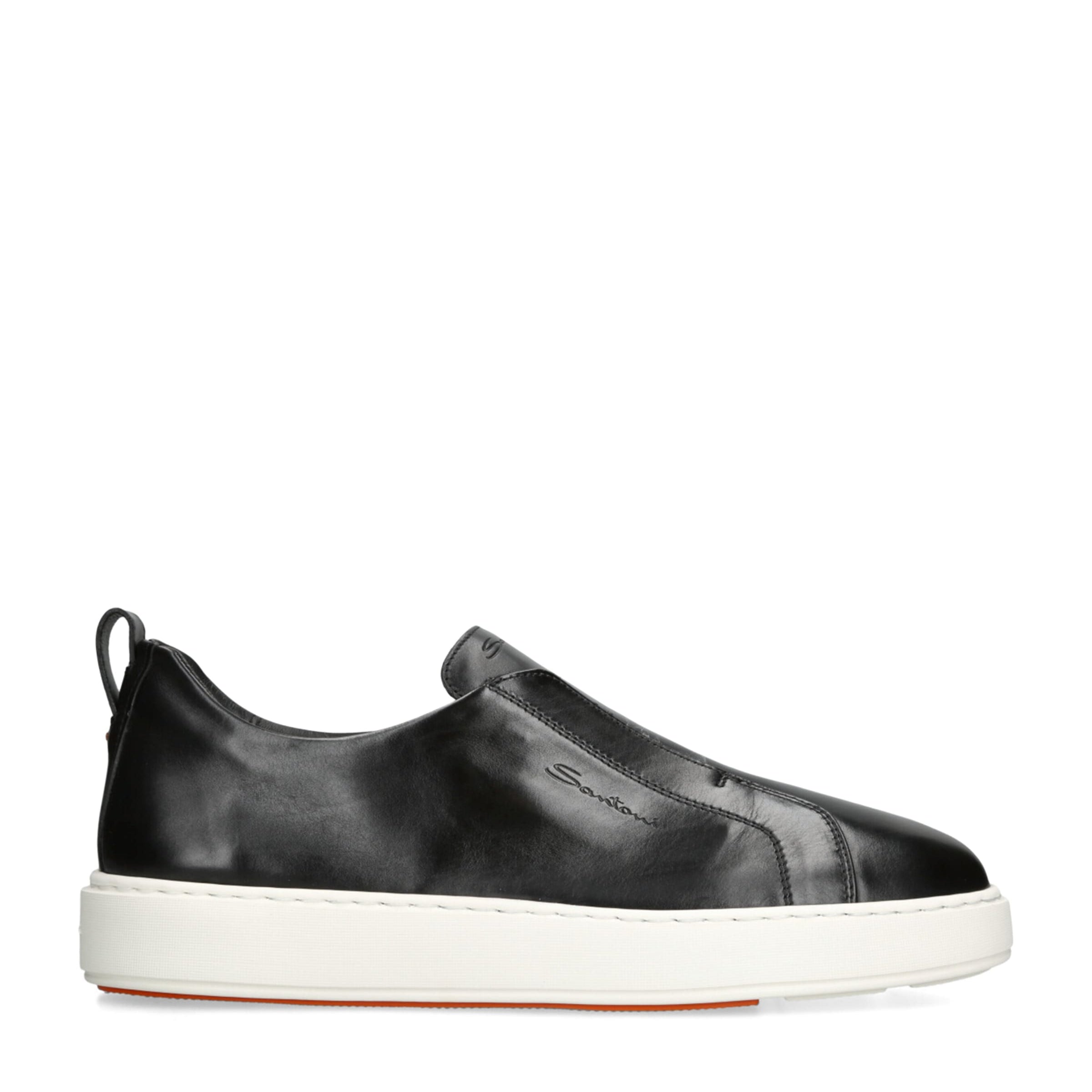 Santoni Leather Clean Icon Victory Sneakers
