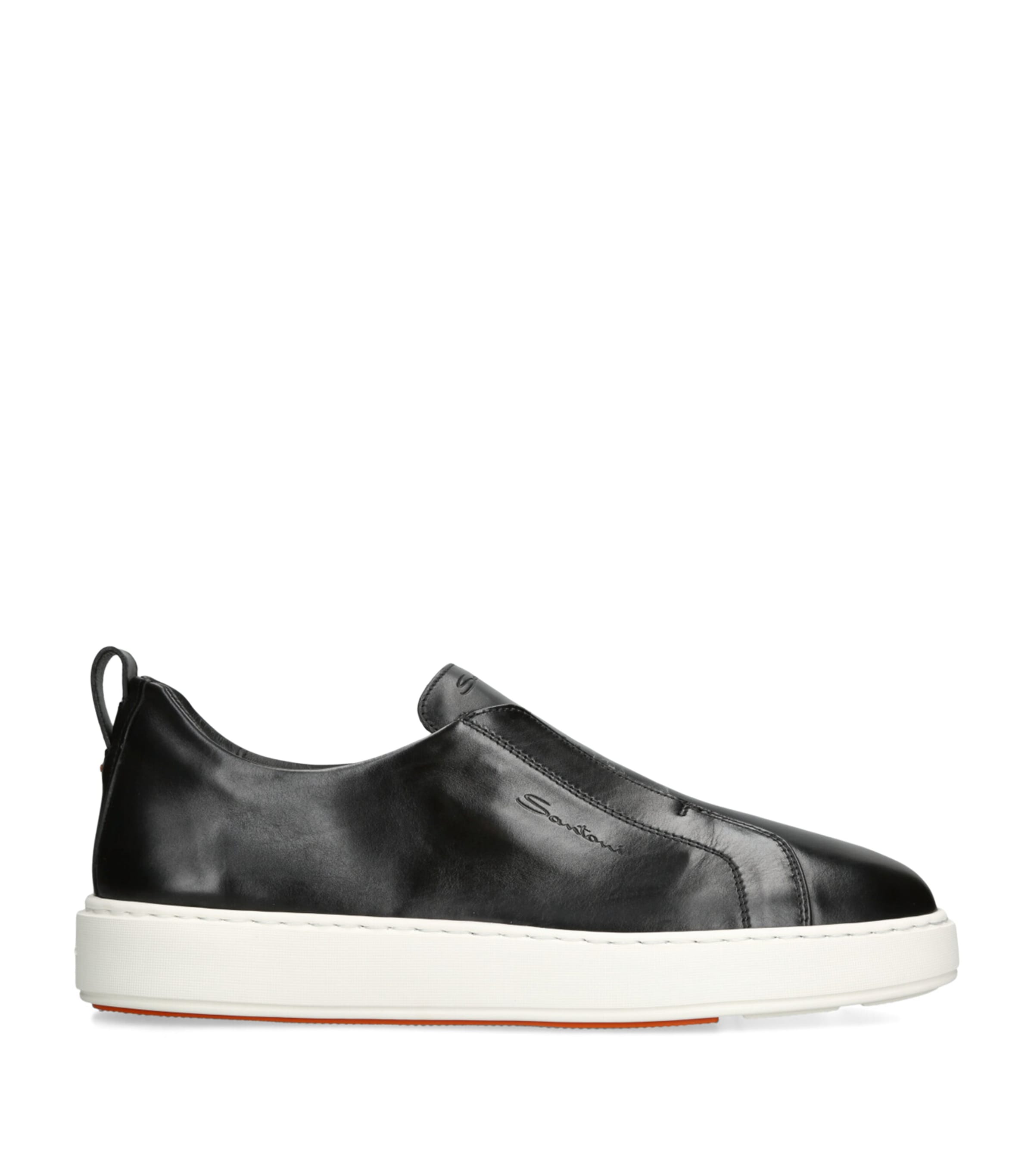 Santoni Leather Clean Icon Victory Sneakers
