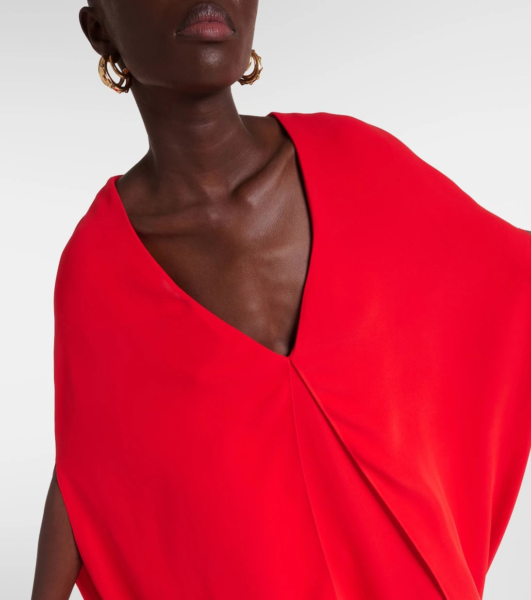 Valentino - Caped silk gown