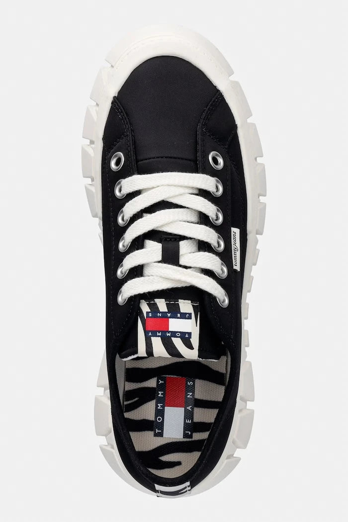 Tommy Jeans TJ PLATFORM SNEAKER ZEBRA kadın spor ayakkabı
