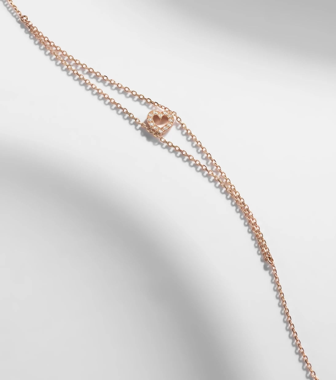 Repossi - Letters 18kt rose gold bracelet with diamonds