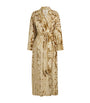 Gold Jacquard Liquid Velvet Robe