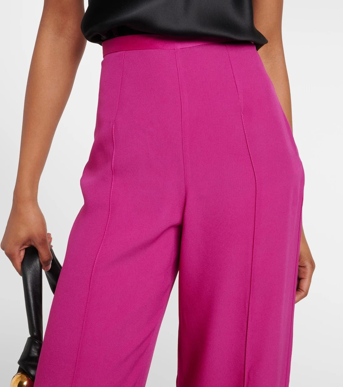 Taller Marmo - Marlene high-rise crêpe cady palazzo pants