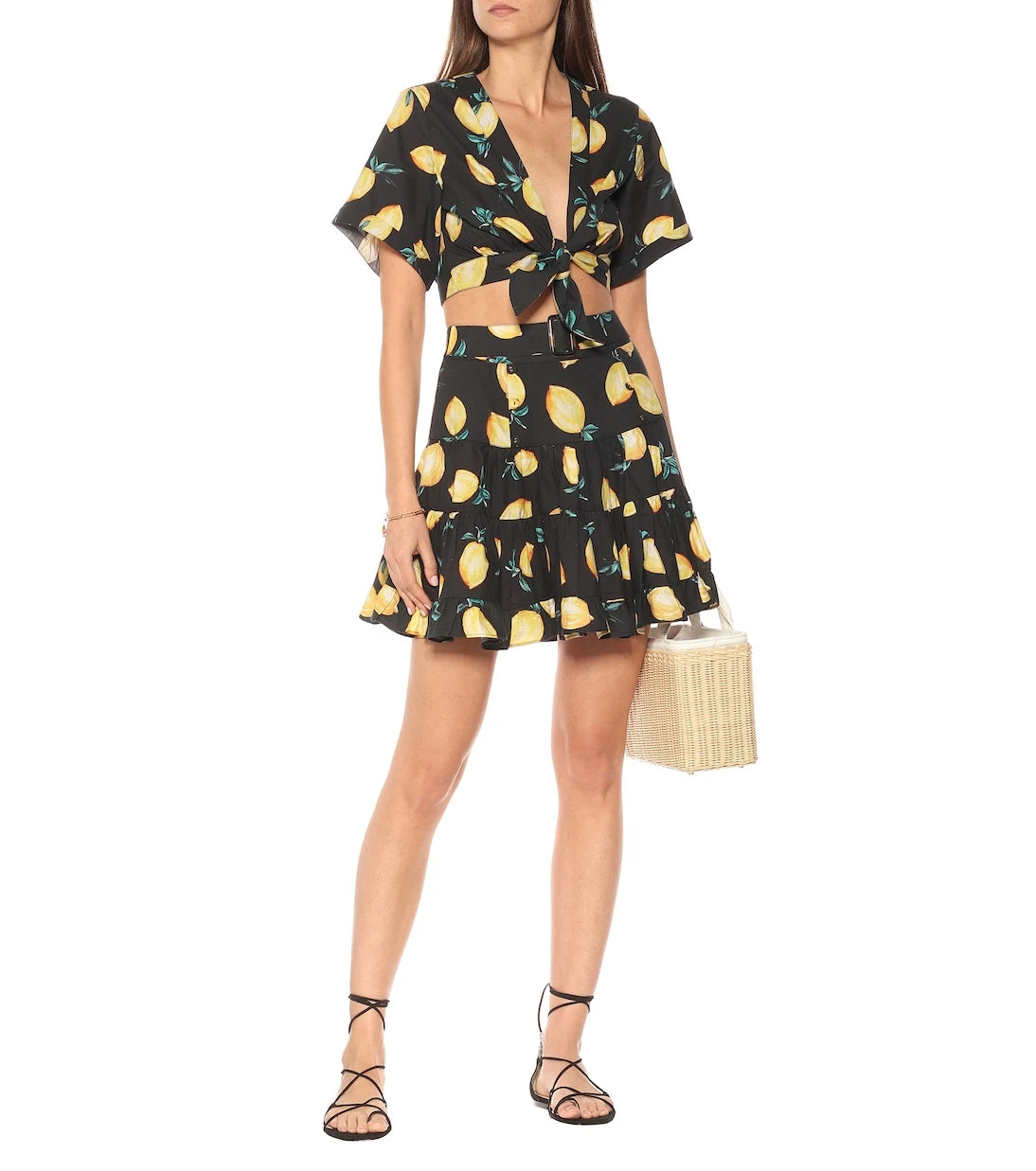 Alexandra Miro - Sandy printed cotton crop top