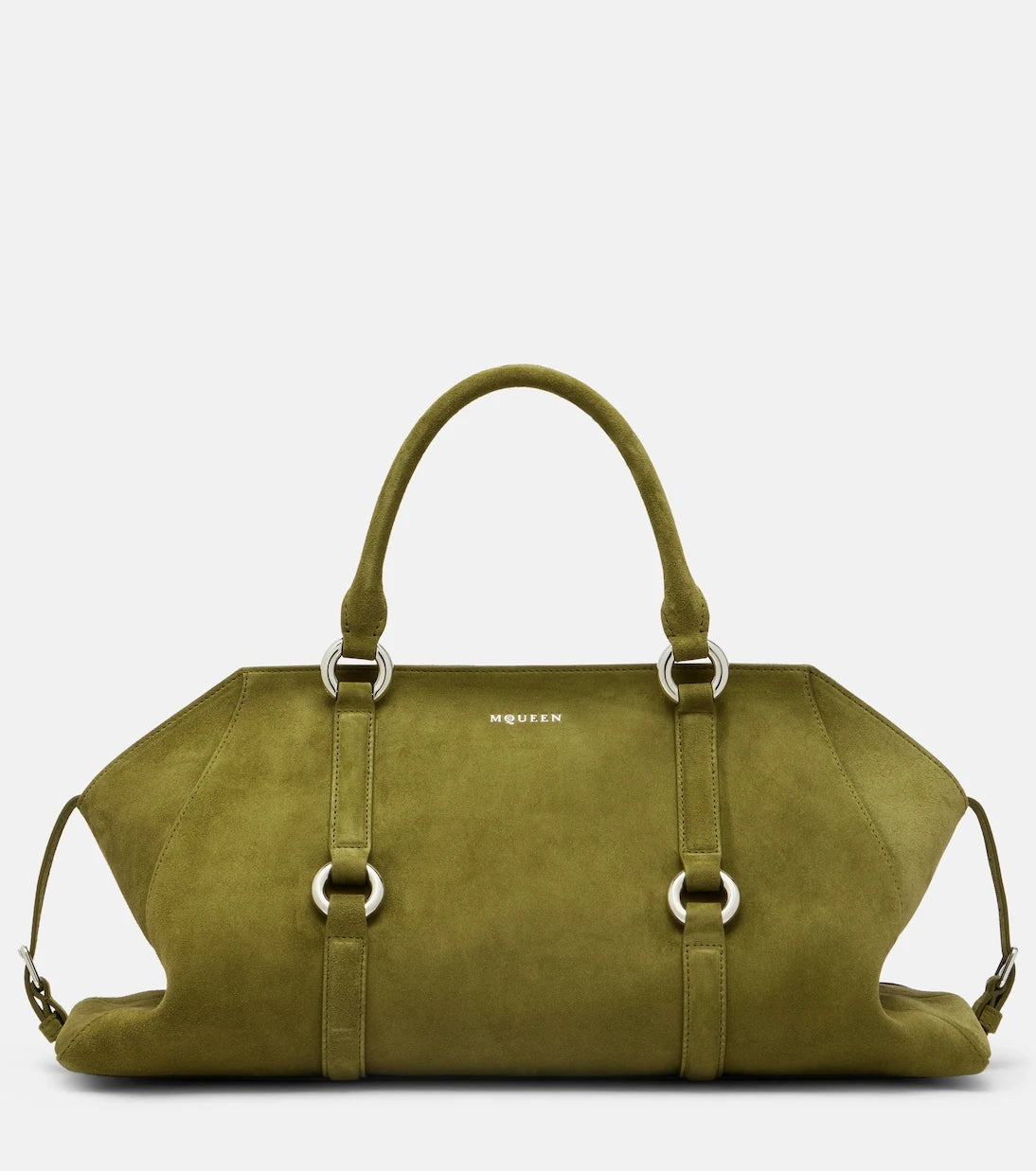 McQueen - Farringdon Medium suede tote bag