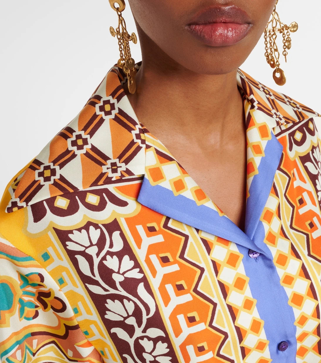 Etro - Printed silk shirt