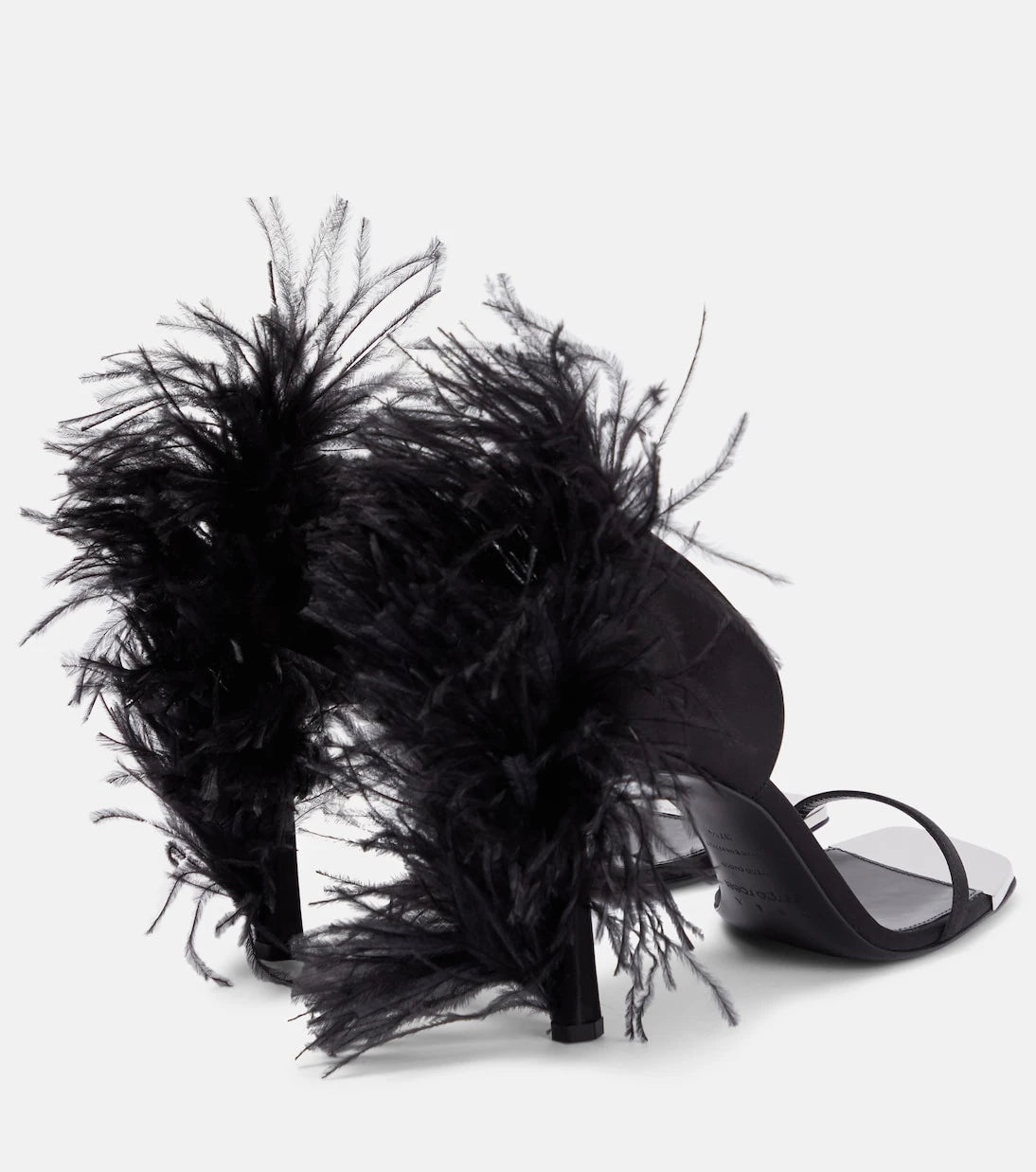 Area - x Sergio Rossi Amazona feather-trimmed sandals