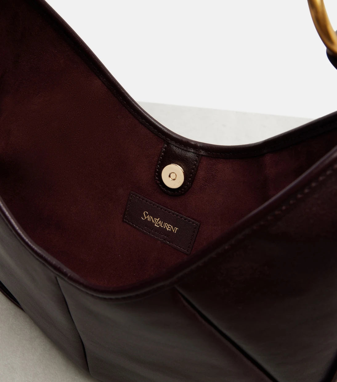 Saint Laurent - Mombasa Small leather top-handle bag