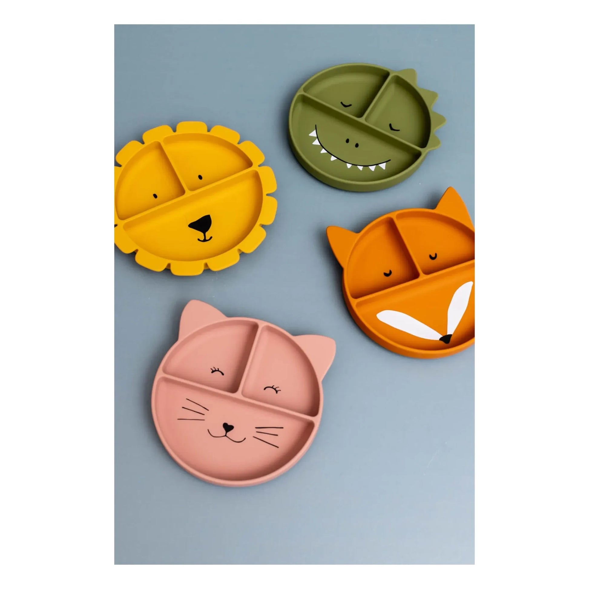 Trixie - Mrs. Cat Compartmentalized Suction Cup Plate | Pink