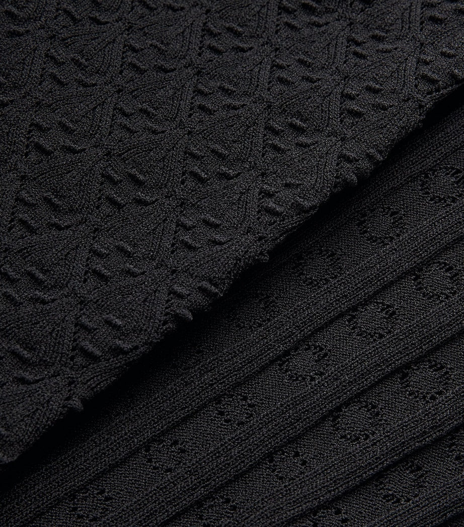 Knit V-Neck Midi Dress