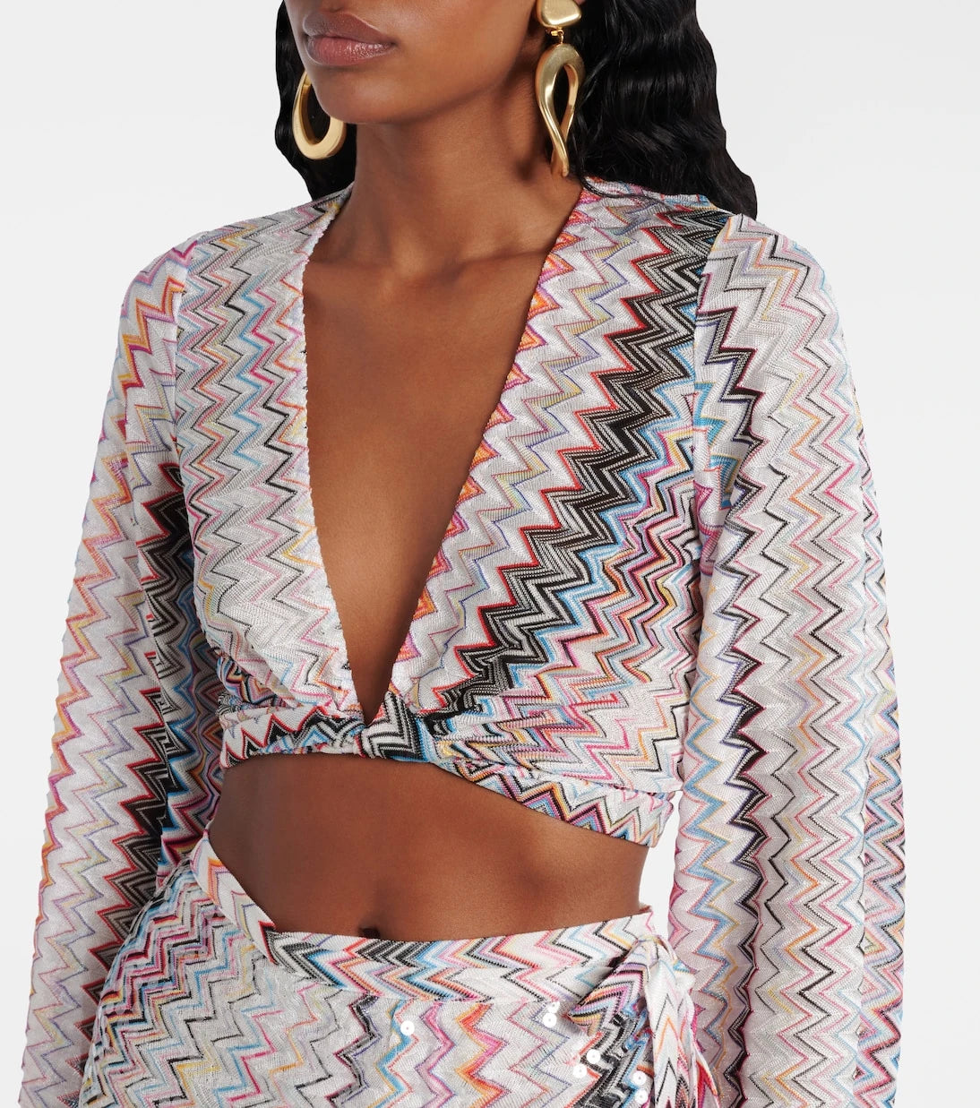 Missoni - Zigzag cropped blouse