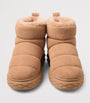 Jimmy Choo Beige Xan Suede-Shearling Snow Boots