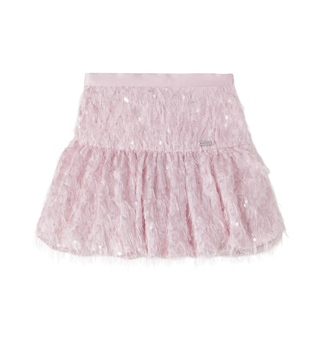 Monnalisa - Fringed sequined skirt