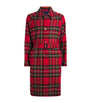 Polo Ralph Lauren Red Wool Tweed Plaid Balmacaan Coat