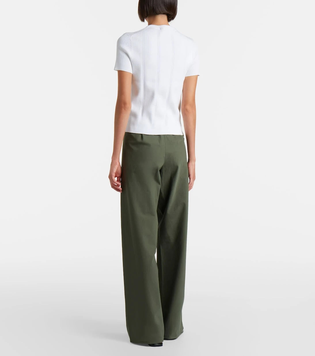 Vince - Colette cotton twill wide-leg pants