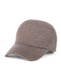 Brown Cashmere-Blend Monili Baseball Cap