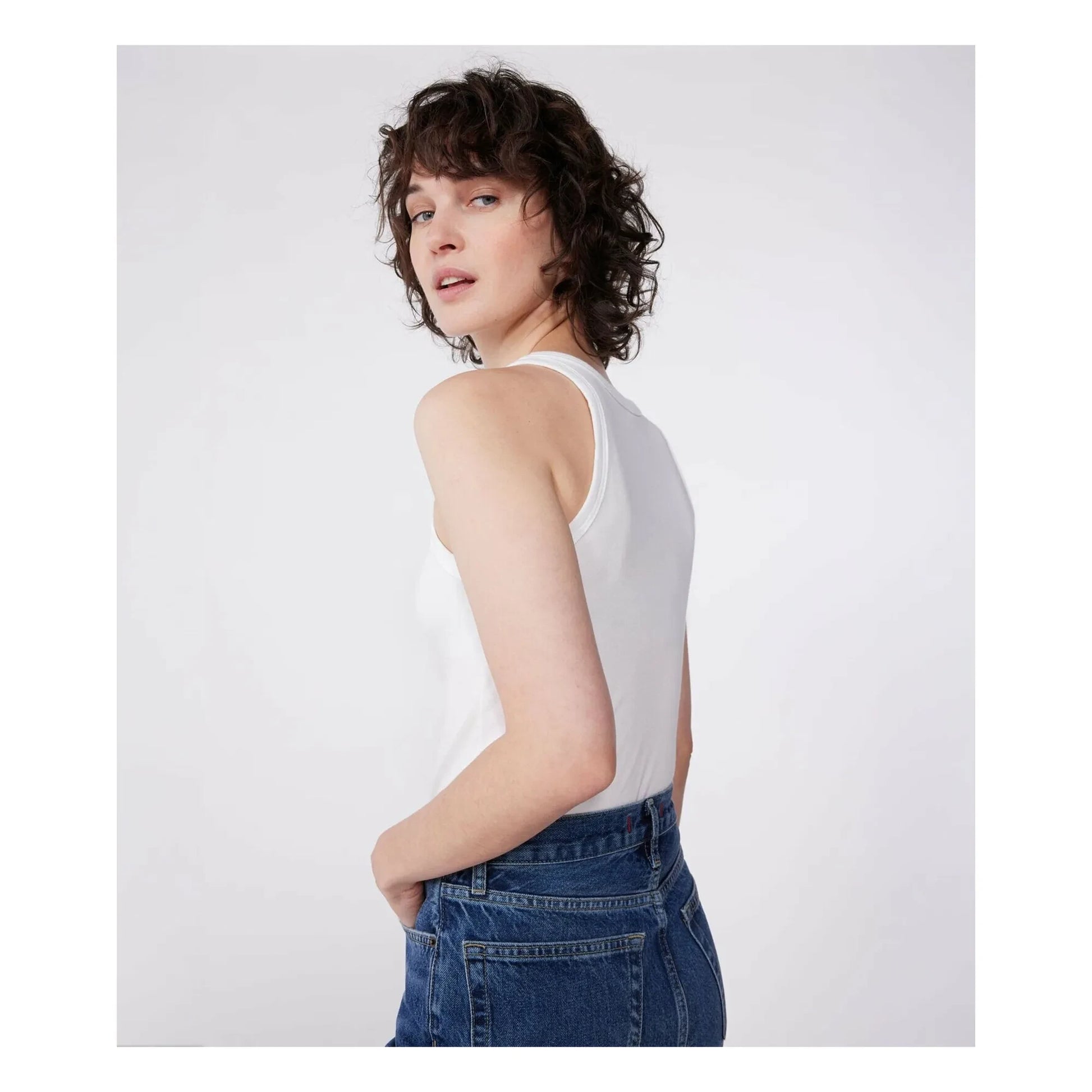 Petit Bateau - Organic cotton tank top | White