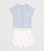 Paz Rodriguez Linen Shirt and Shorts Set (1-24 Months)