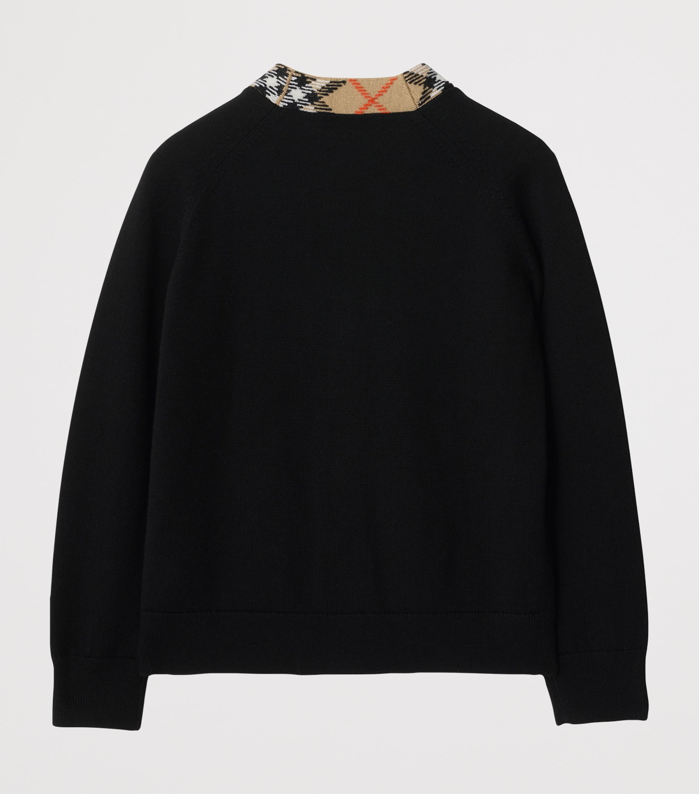 Burberry Kids Wool Check-Trim Cardigan (3-12 Years)