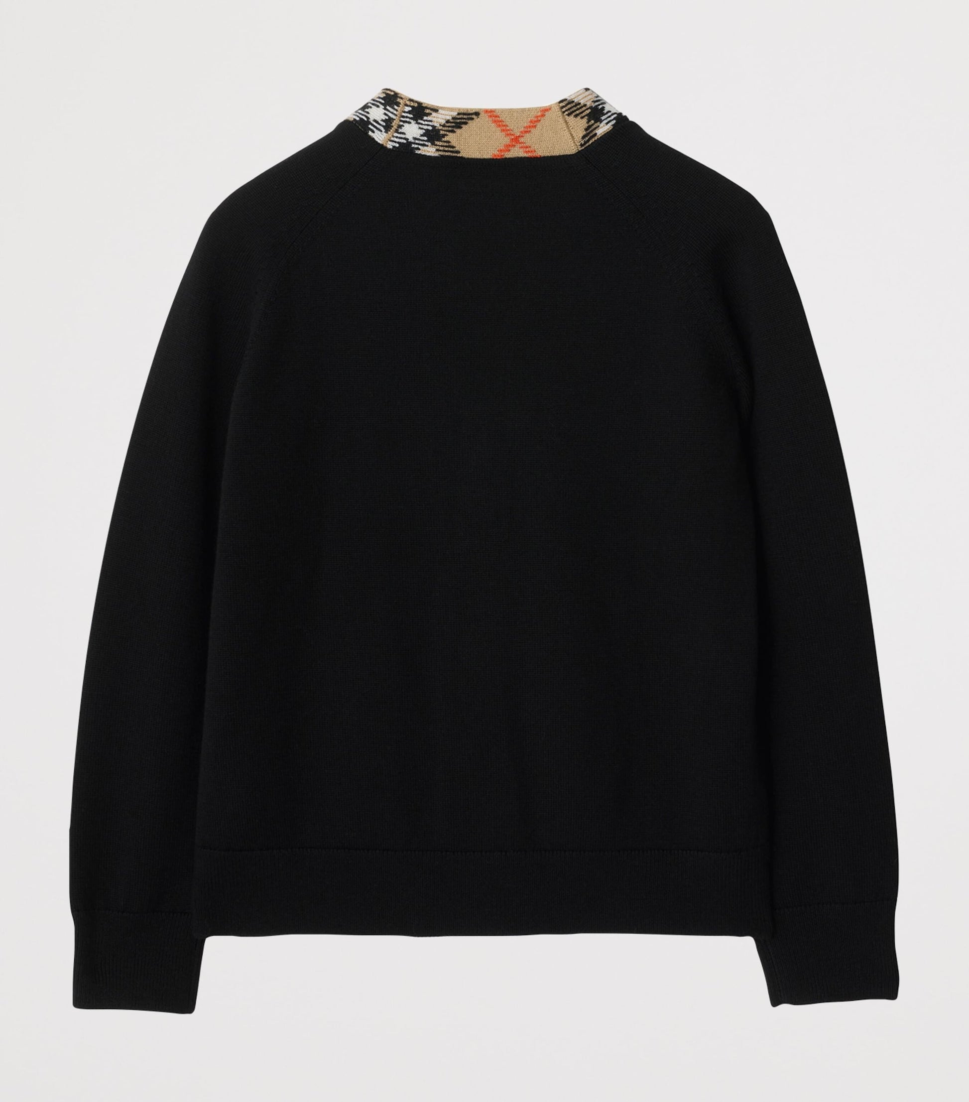 Burberry Kids Wool Check-Trim Cardigan (3-12 Years)