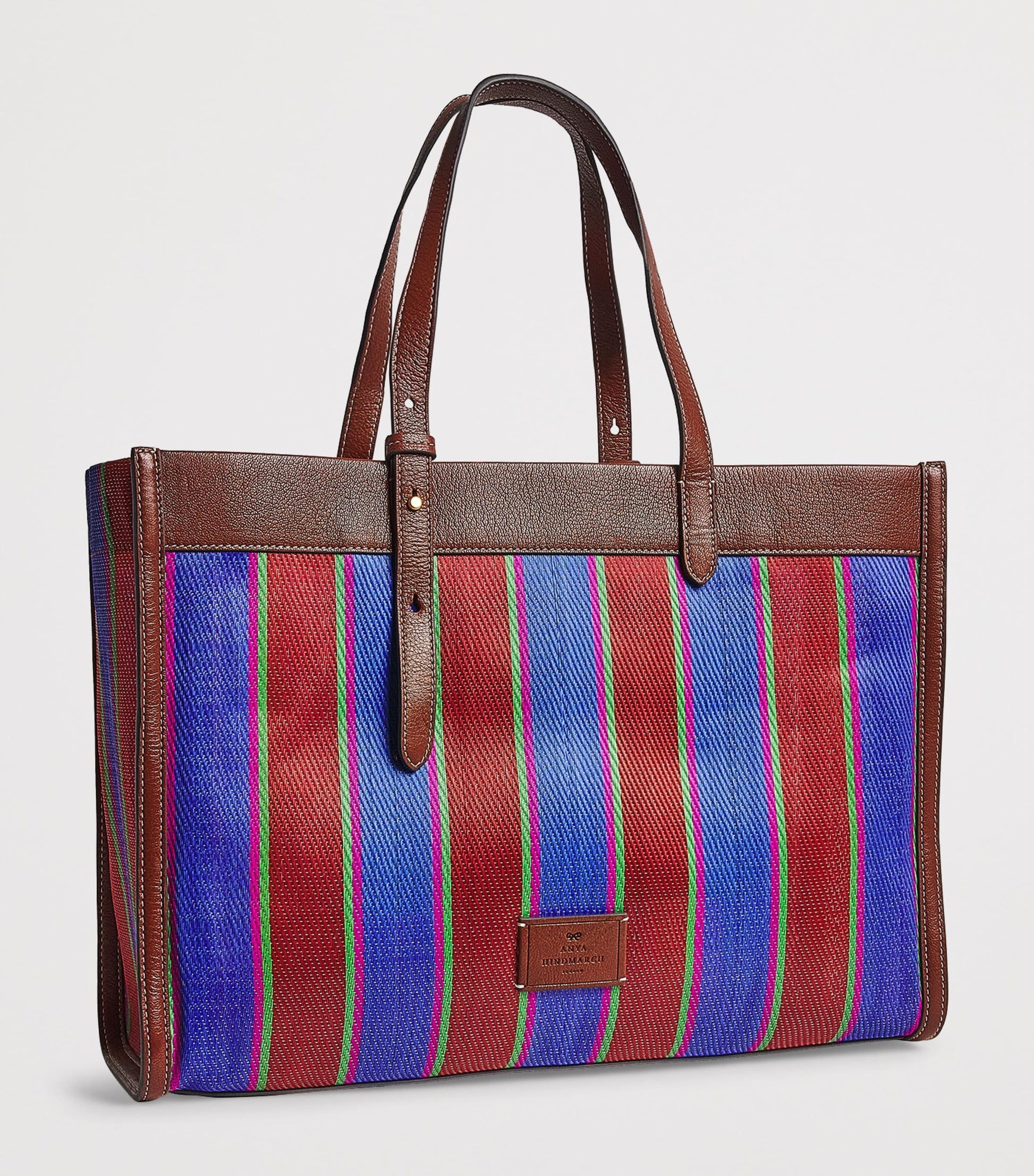 Anya Hindmarch Stripe Eyes Shopper Bag