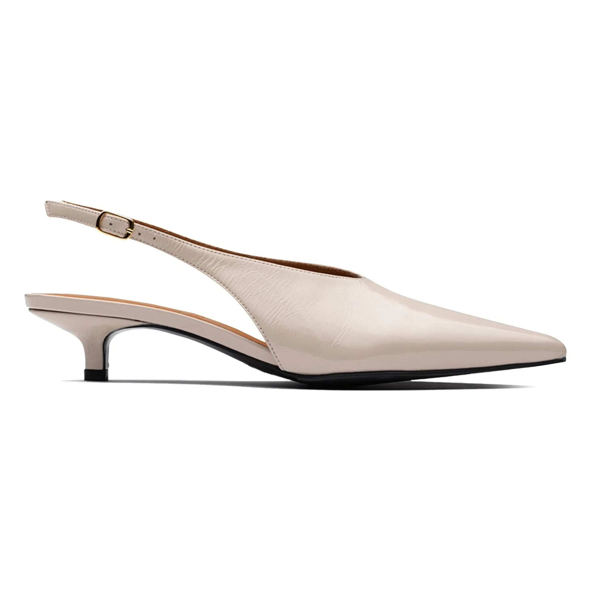 Lachoix - Robin Leather Slingbacks | Nude