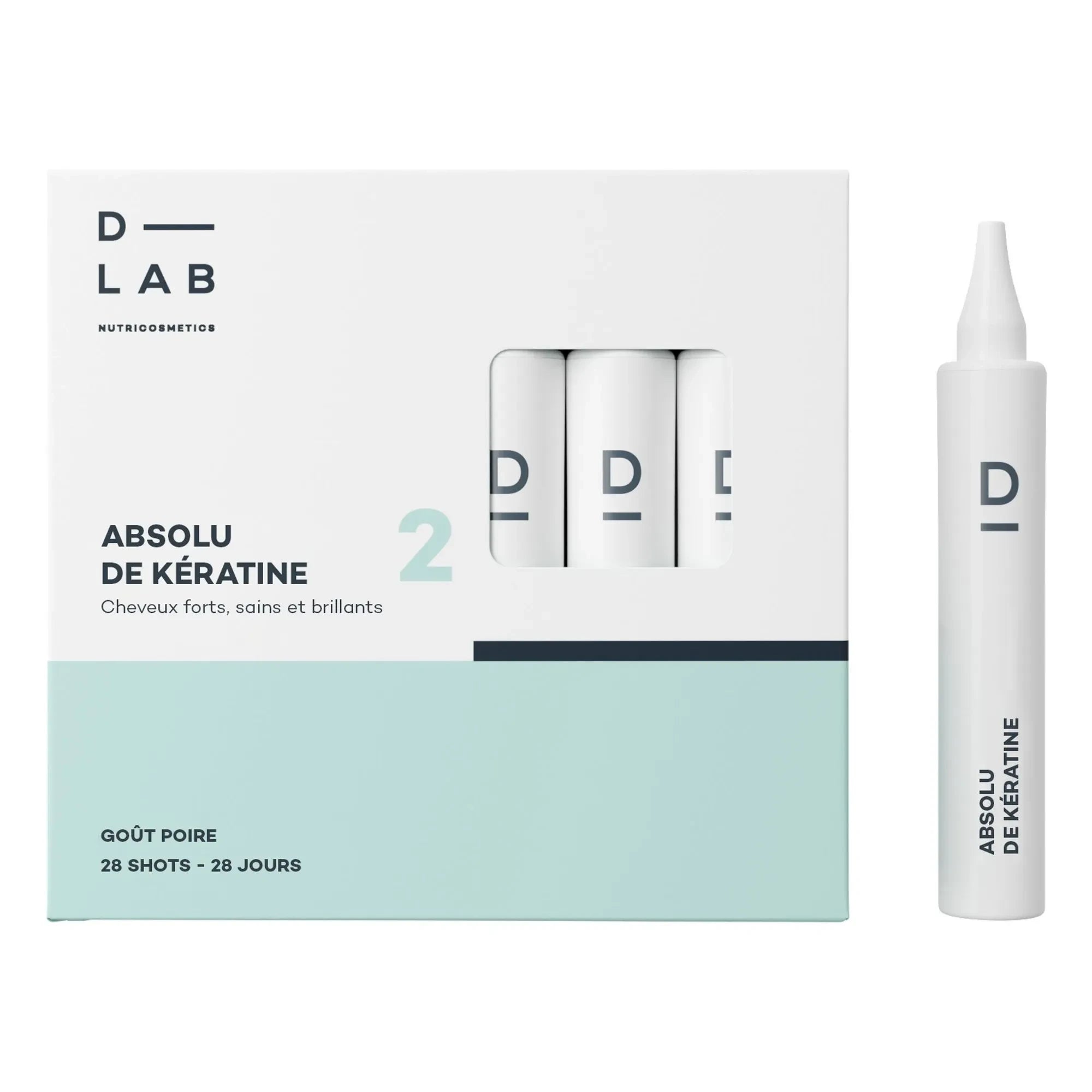 D-LAB NUTRICOSMETICS - Absolu de Kératine food supplements - 28 shots | Untinted