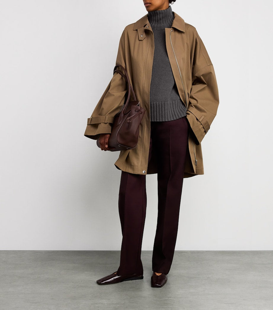 Green Wool-Cashmere Sweater