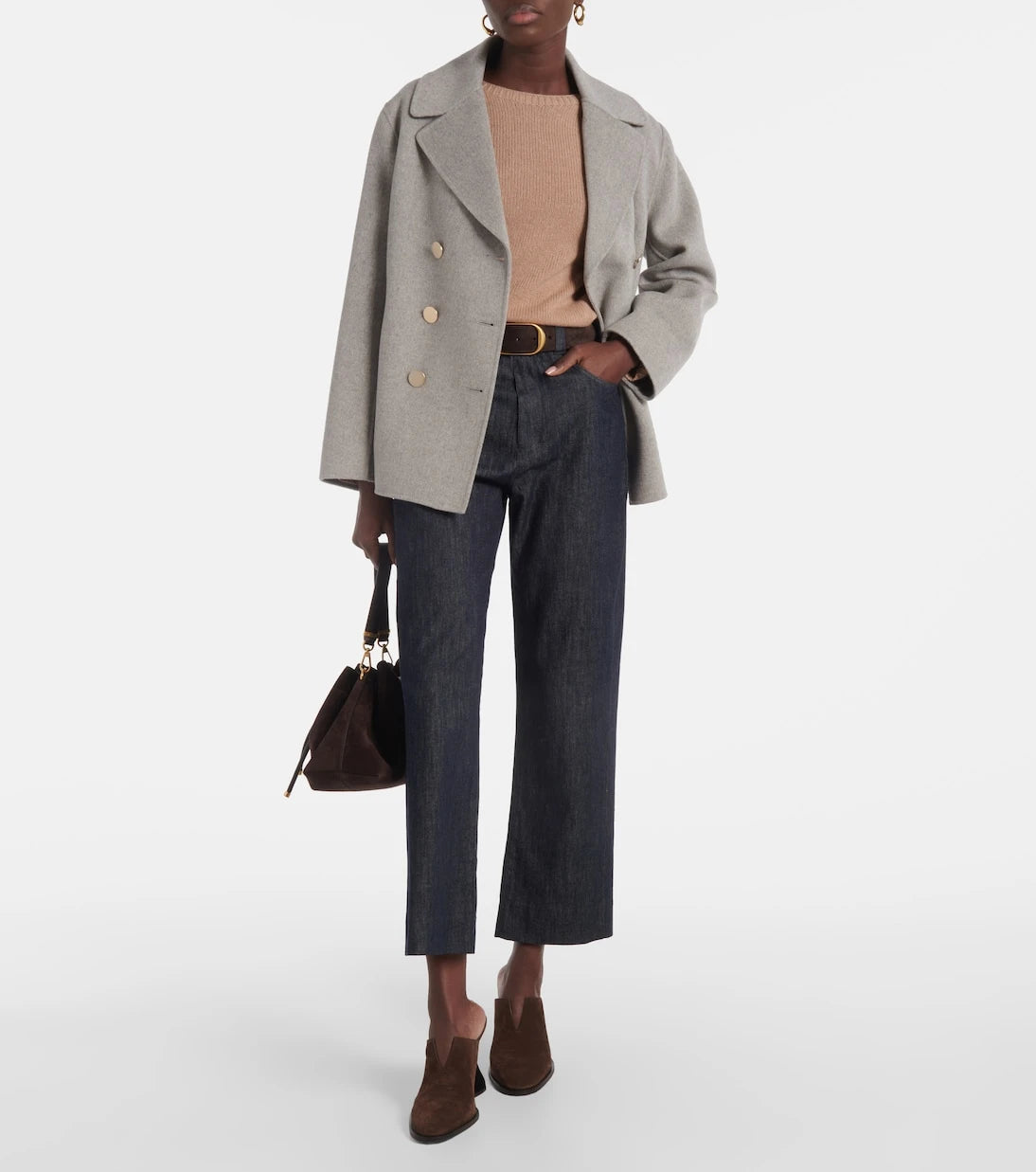 جينز مستقيم Terra بخصر مرتفع من 'S Max Mara