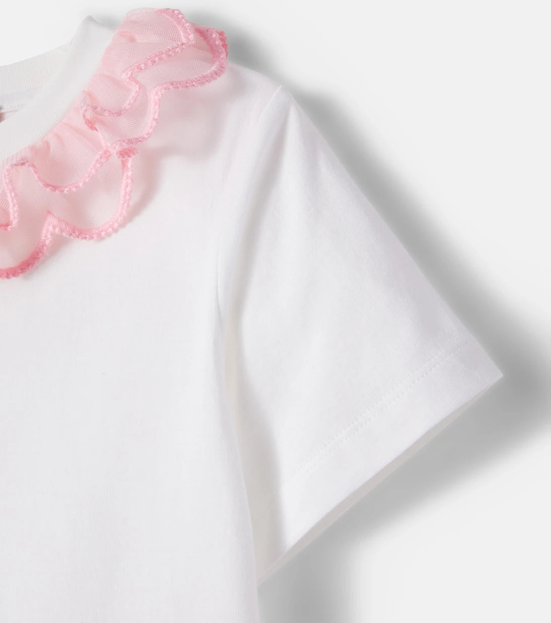 Stella McCartney Kids - تي شيرت قطني جيرسي مكشكش