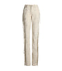 White Annabeth Leather Trousers
