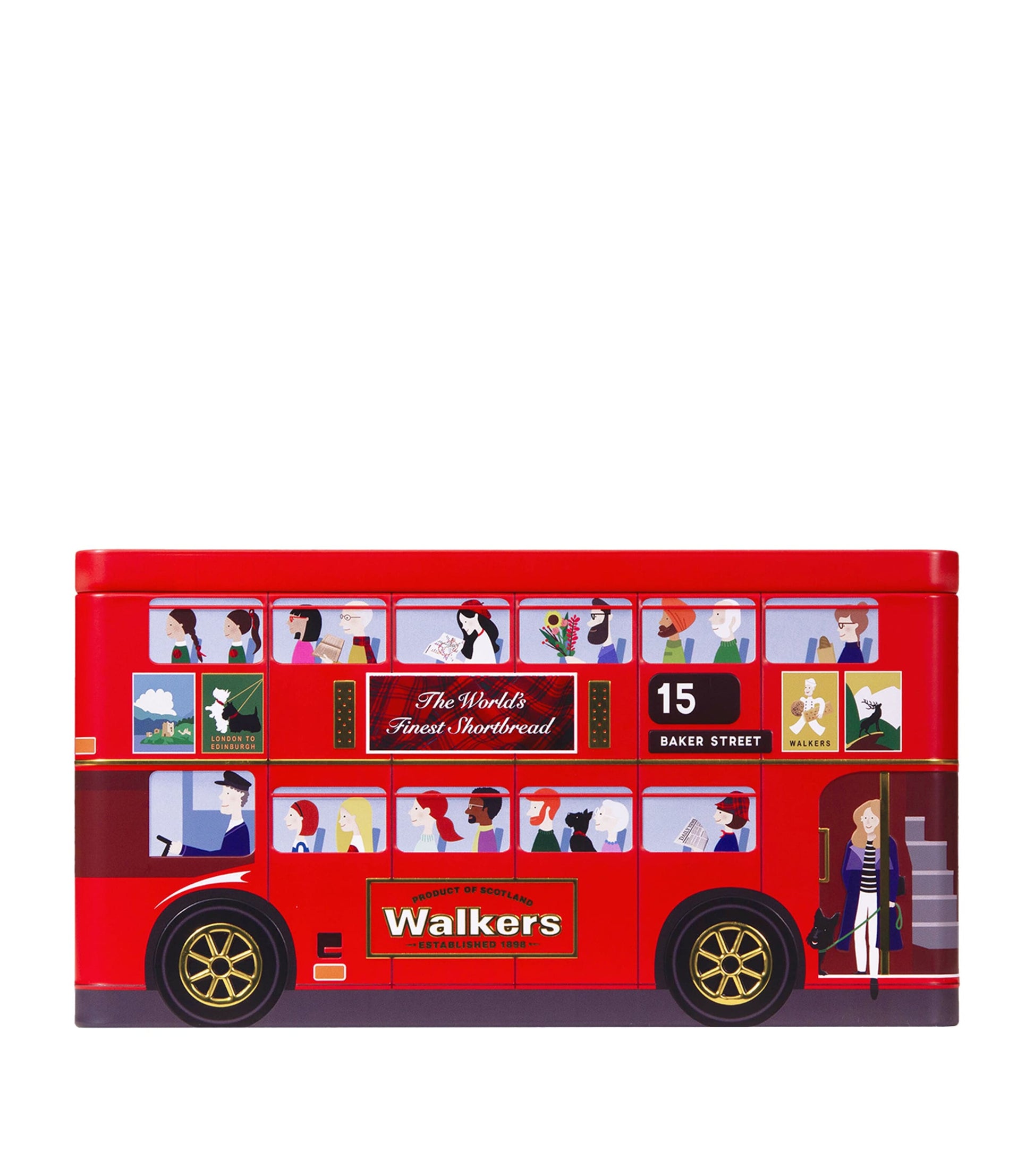 Walkers London Bus Shortbread Tin (250g)