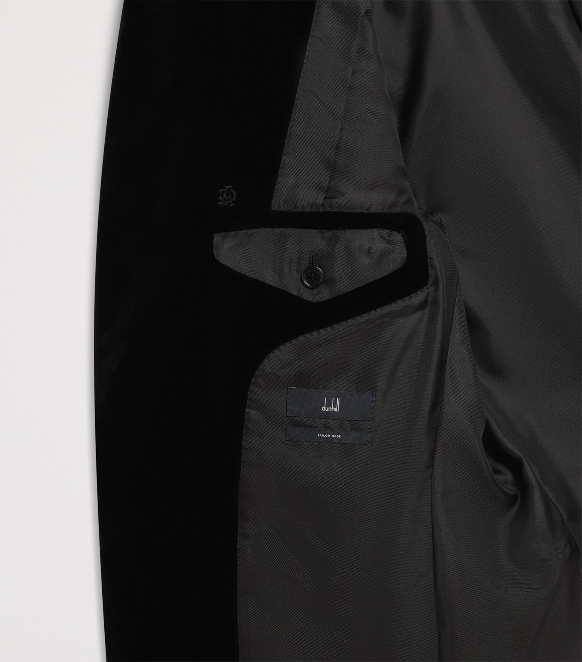 Dunhill Black Supima Cotton Velvet Evening Suit Jacket