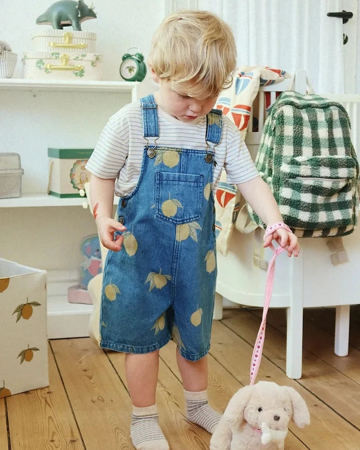 Konges Sløjd MAGOT OVERALLS GOTS Çocuk Denim Tulum