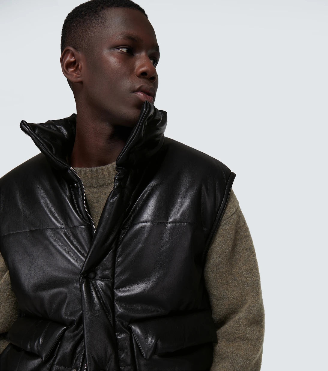 Nanushka - Jovan faux leather puffer vest