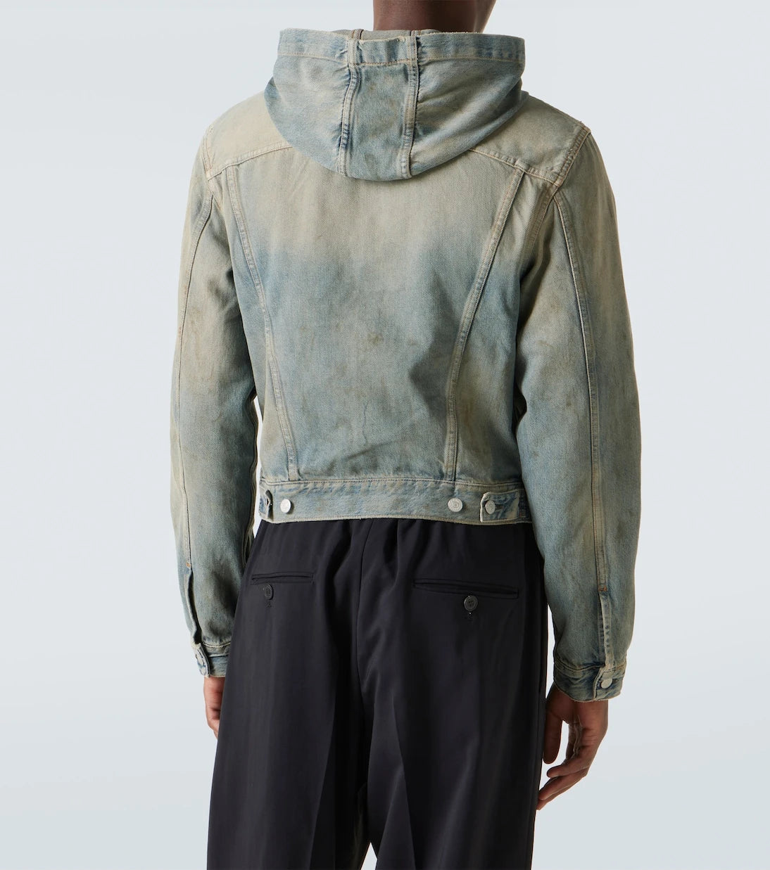 Acne Studios - سترة دنيم بغطاء رأس